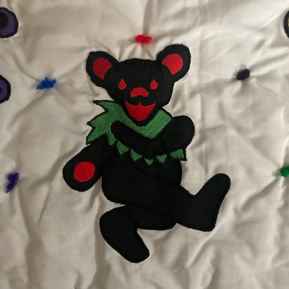 Vintage Grateful Dead Dancing Bear Baby Quilt / Wall Hanging / Tapestry HANDMADE - Picture 13 of 15